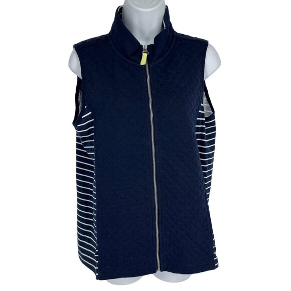 Weekend's by Chico's Full Zip Lightweight Vest Size 1 US M - Picture 1 of 9